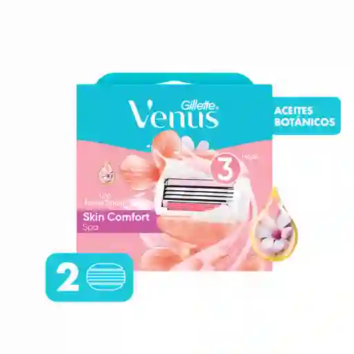 Repuesto Máquina de Afeitar Gillette Venus Spa 2 uds