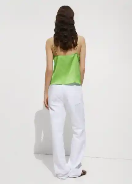 Top Rachy Verde Talla S Mujer Mango