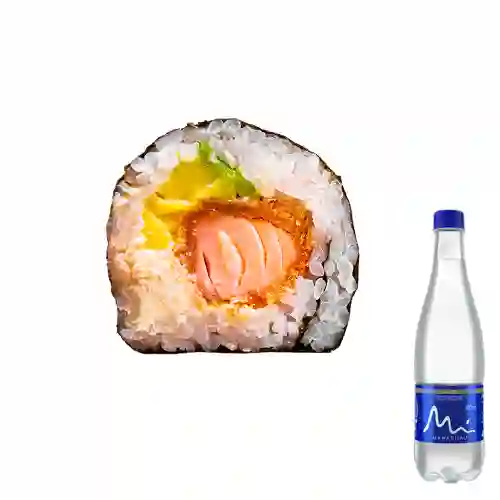 Combo Salmón Tempura Roll X 5 +Manantial S/gas 600ML