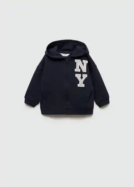 Sudadera Nyc Navy Talla 72 Niños Mango