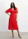 Vestido Red 2 Rojo Talla S Mujer Mango