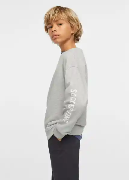 Sudadera Ball Gris Medio Vigore Talla 06 Niños Mango