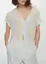 Blusa Coconut Amarillo Pastel Talla S Mujer Mango