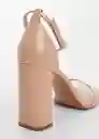 Sandalias Batia Nude Talla 41 Mujer Mango