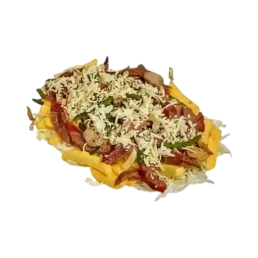 Salchipapa alemana