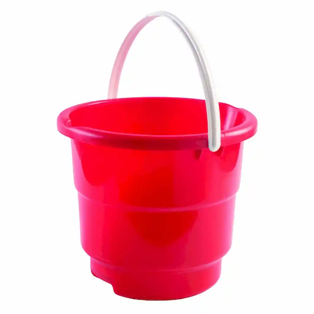 Novedades Plásticas Balde Rojo