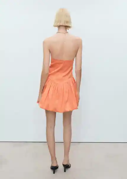 Vestido Rumba Naranja Talla XS Mujer Mango