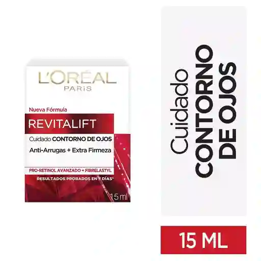 Loreal Paris-Revitalift Crema Hidratante Contorno de Ojos Anti Arrugas