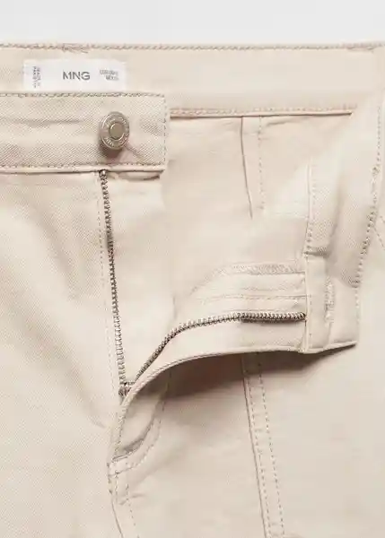 Jean Utility2 Beige Talla 20 Niñas Mango