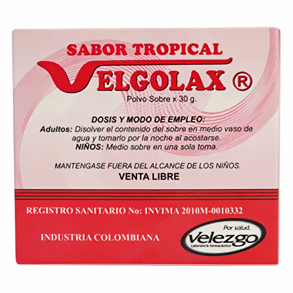 Velgolax Laxante en Polvo Sabor Tropical