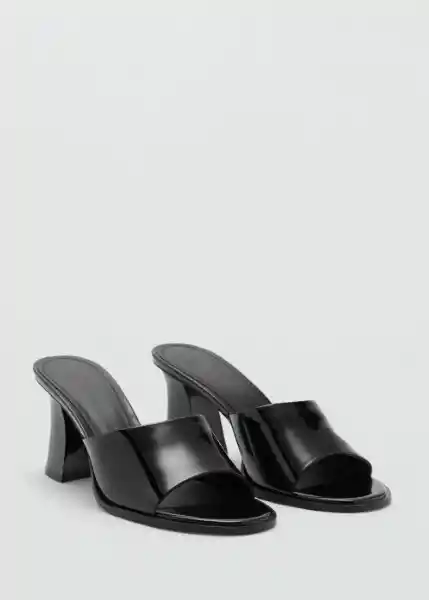 Sandalias Polo Negro Talla 37 Mujer Mango