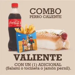 Combo perro o choriperro valiente