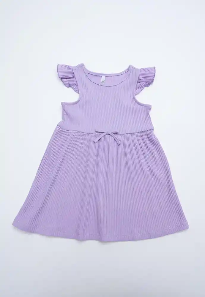 Vestido Manga Corta 12/18mese-lila