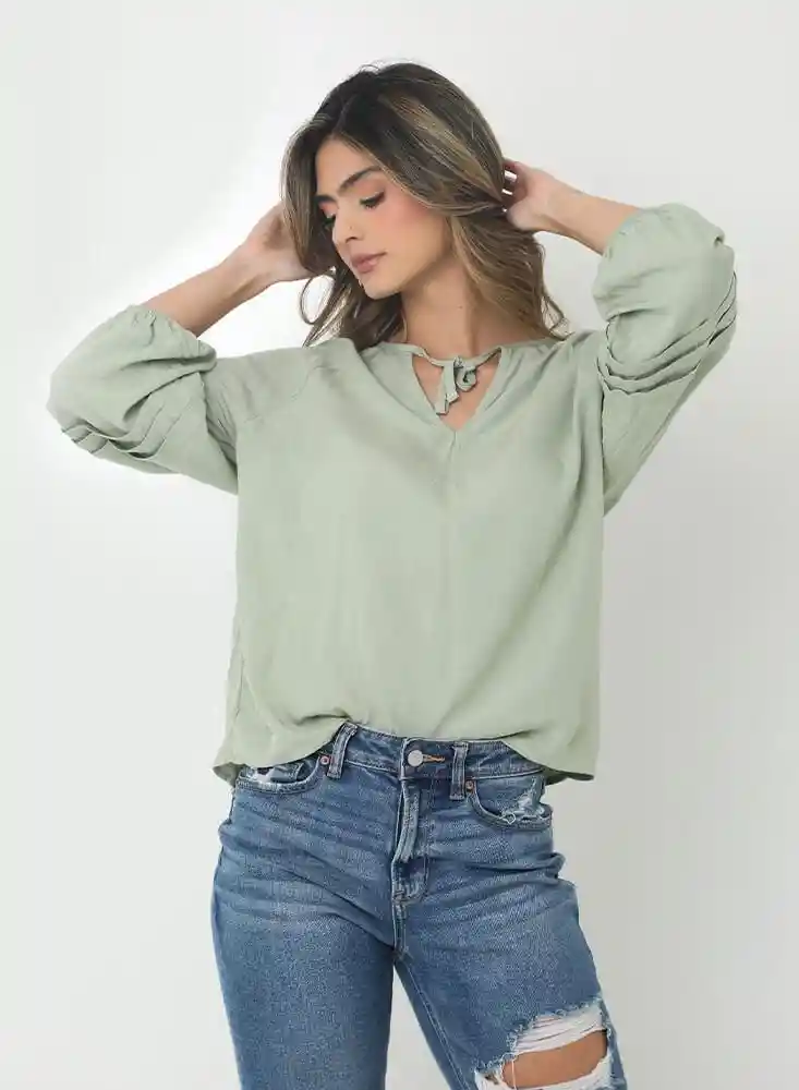 Blusa Ml Xs-verde