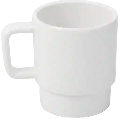 Mug Melamina 100 Blanco 8 cm Aro