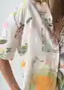 Camisa Lili Mujer Crudo Marfil Claro T L 012G384 Naf Naf
