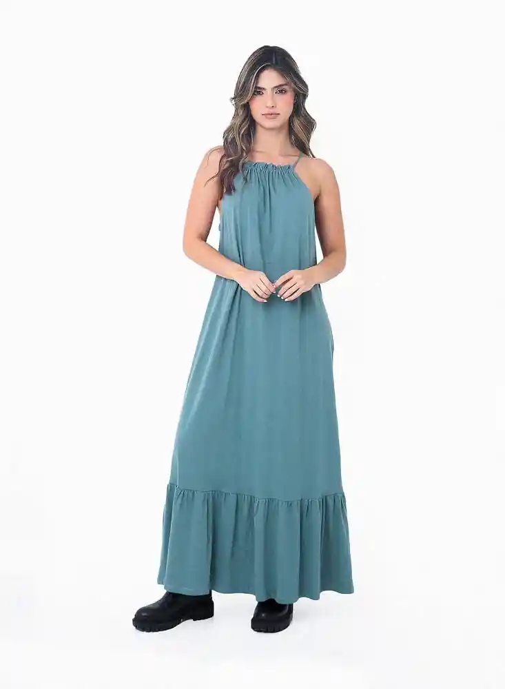 Vestido Tiras M-verde