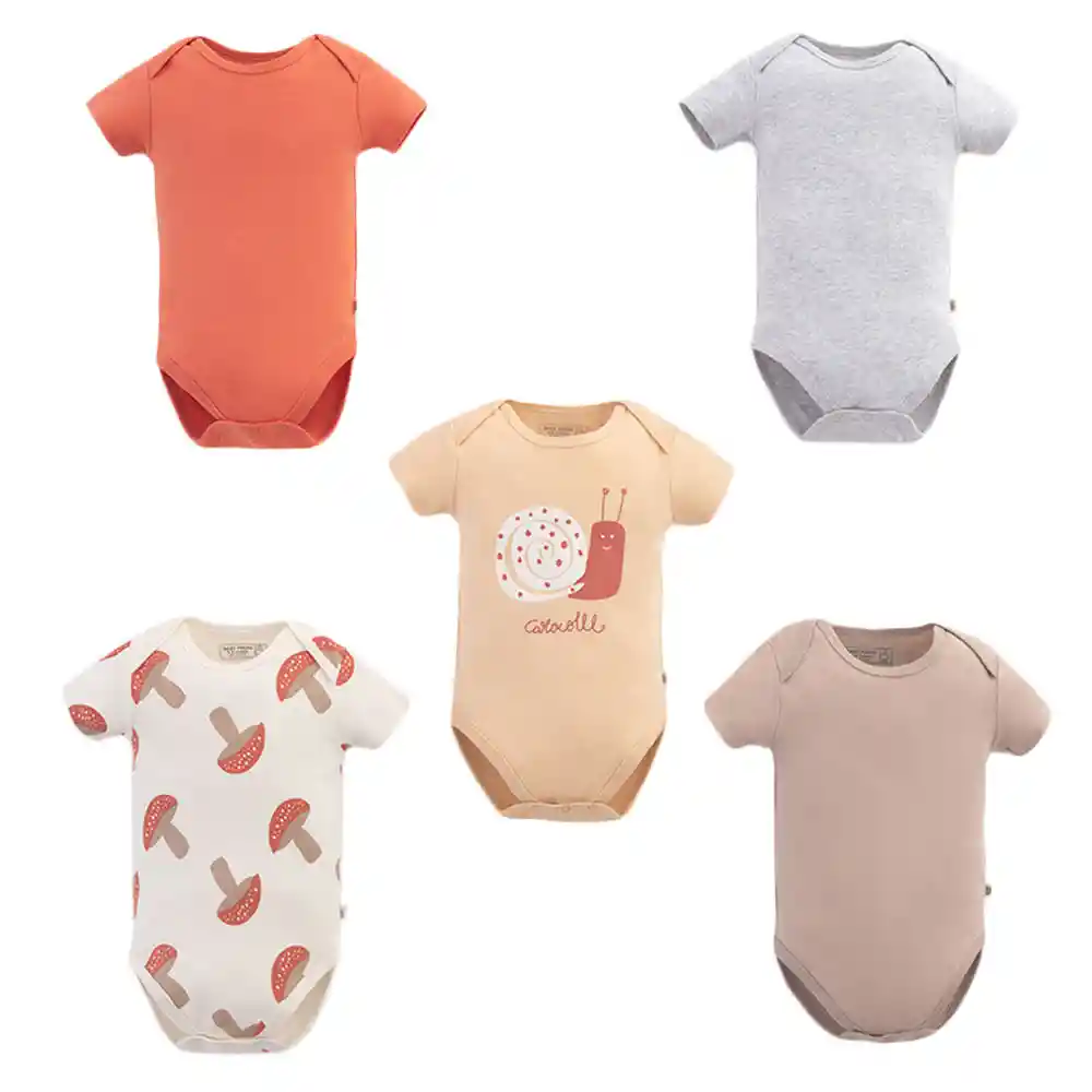 Bodies Manga Corta Cuello Redondo Bebito Cometa Niño X5 Baby Fresh