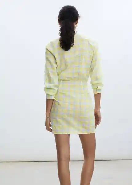 Vestido Ane Amarillo Pastel Talla L Mujer Mango