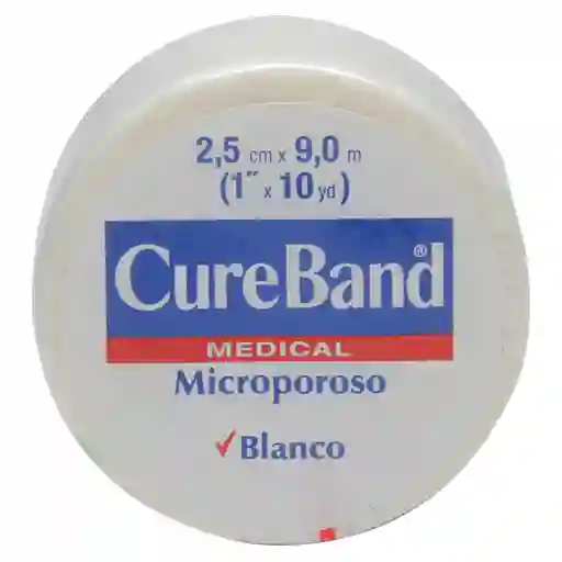 Cure Band Microporoso Blanco 2.5 Cm x 9.0 M