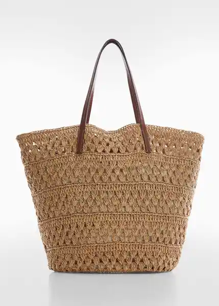 Bolso G Tarida Camel Talla 99 Mujer Mango