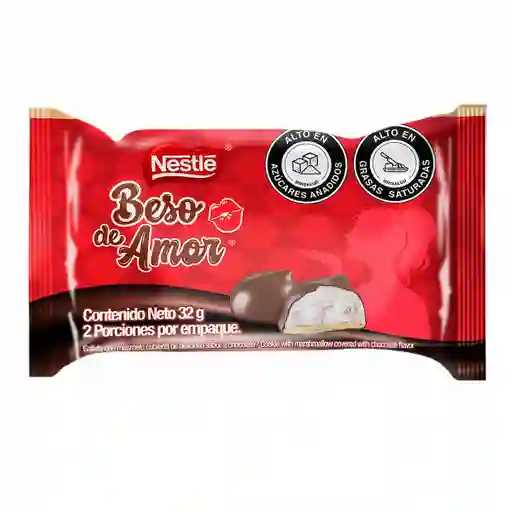 Nestlé Galleta con Masmelo Cubierta con Chocolate Beso de Amor