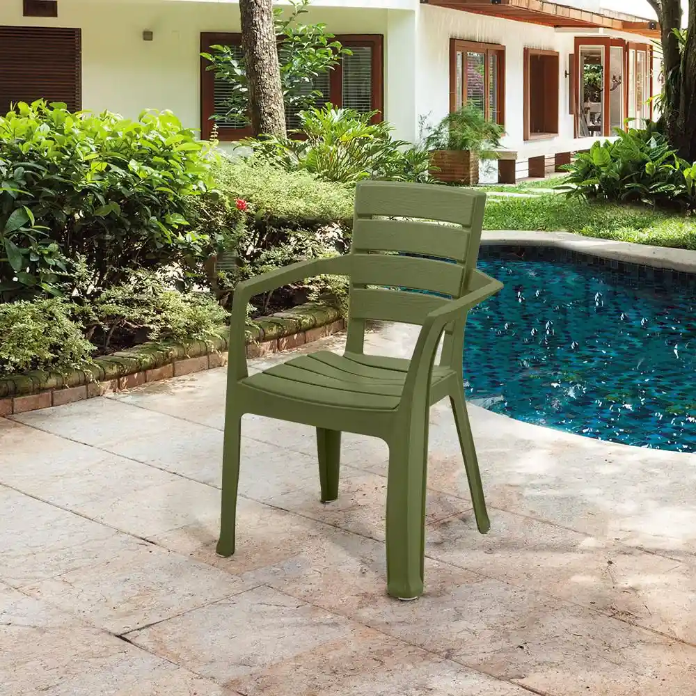 Silla Baru C Brazo Verde Selva Rimax 13226s