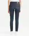 Jean Low Rise Rusty Azul Dark Ultra Oscuro Talla 6 Chevignon