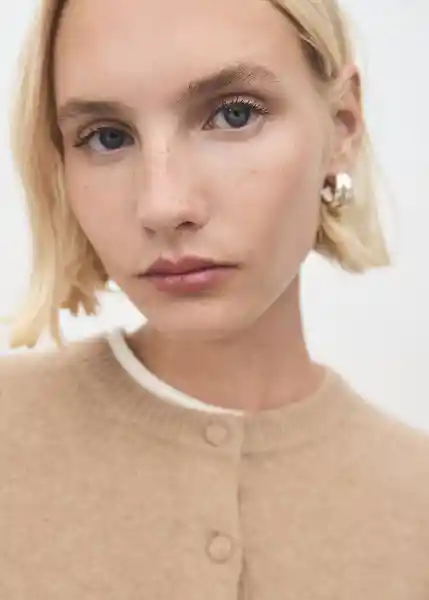 Cárdigan Seedsun Camel Talla M Mujer Mango