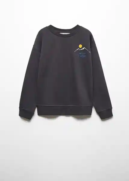 Sudadera Camp Antracita Talla 12 Niños Mango