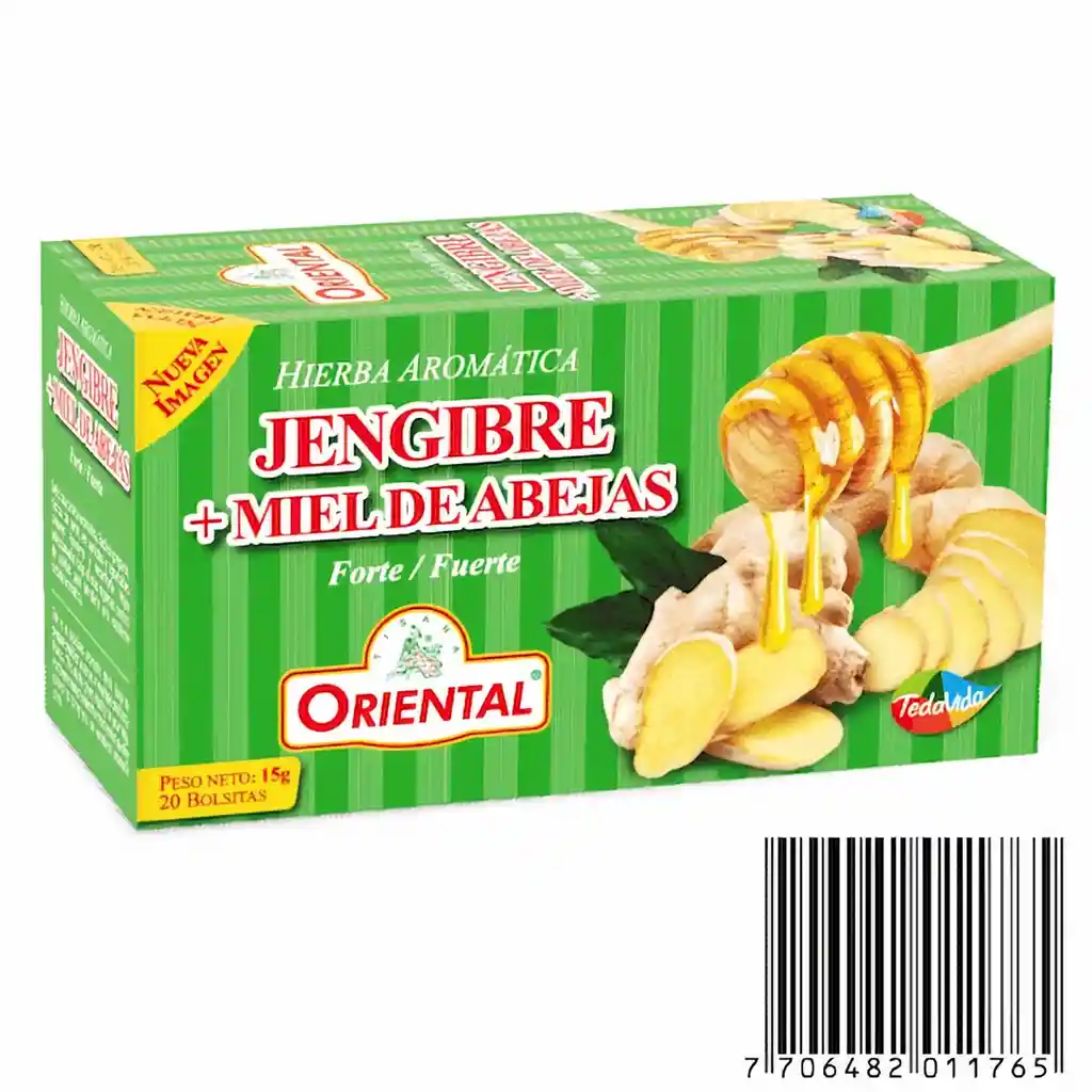 Oriental Hierba Aromática Jengibre + Miel de Abejas Fuerte