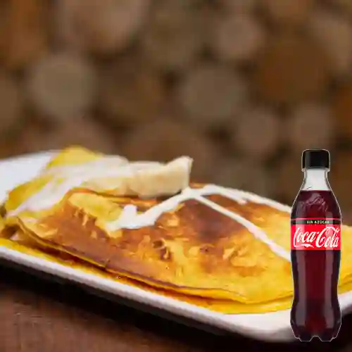 Combo Cachapa Tradicional +cocacola S/az 400ml