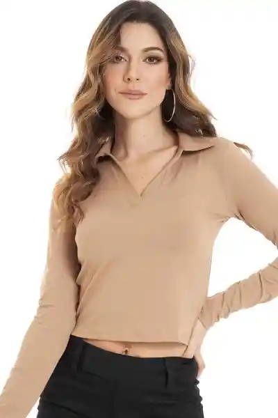 Top Malaga Color Beige Medio Talla S Ragged