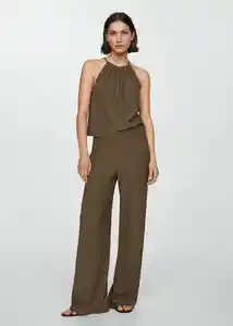 Top Matilda Khaki Talla XS Mujer Mango