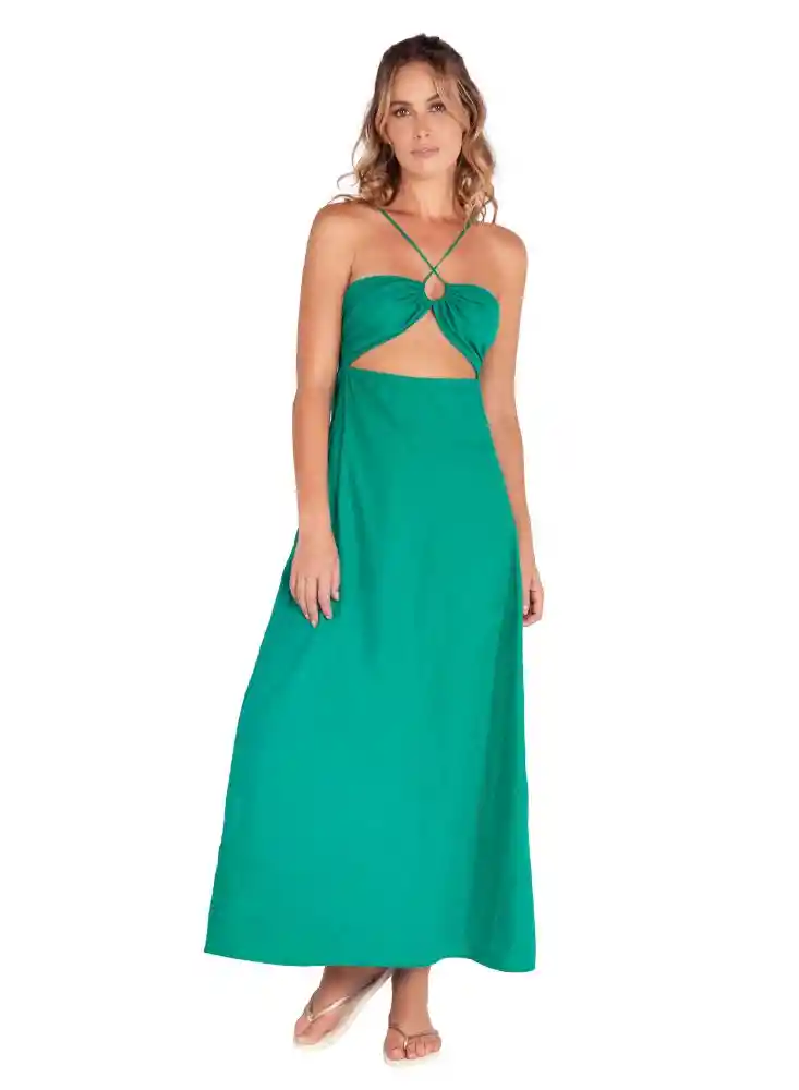Vestido Largo M-verde