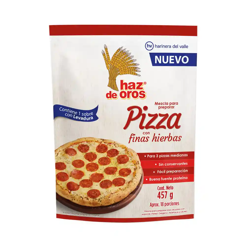 Haz De Oros Mezcla para Preparar Pizza con Finas Hierbas