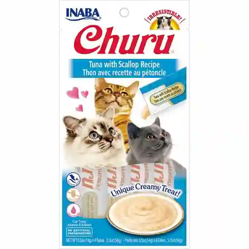 Churu Alimento para Gatos Atún & Vieira 