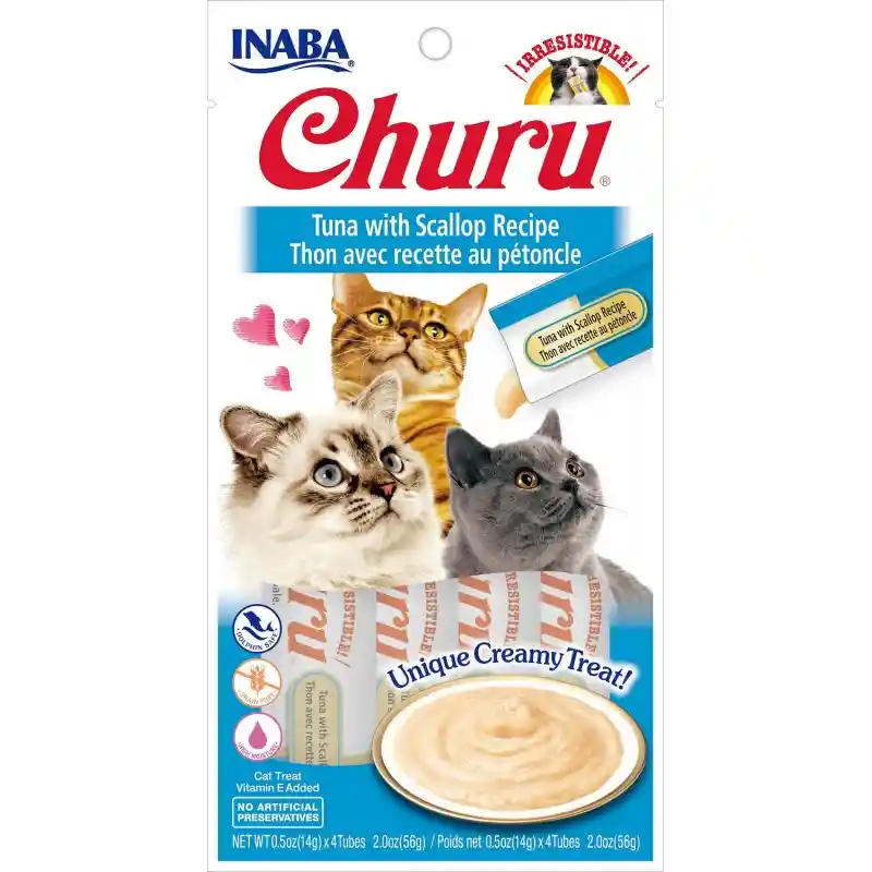 Churu Alimento para Gatos de Atún y Vieira