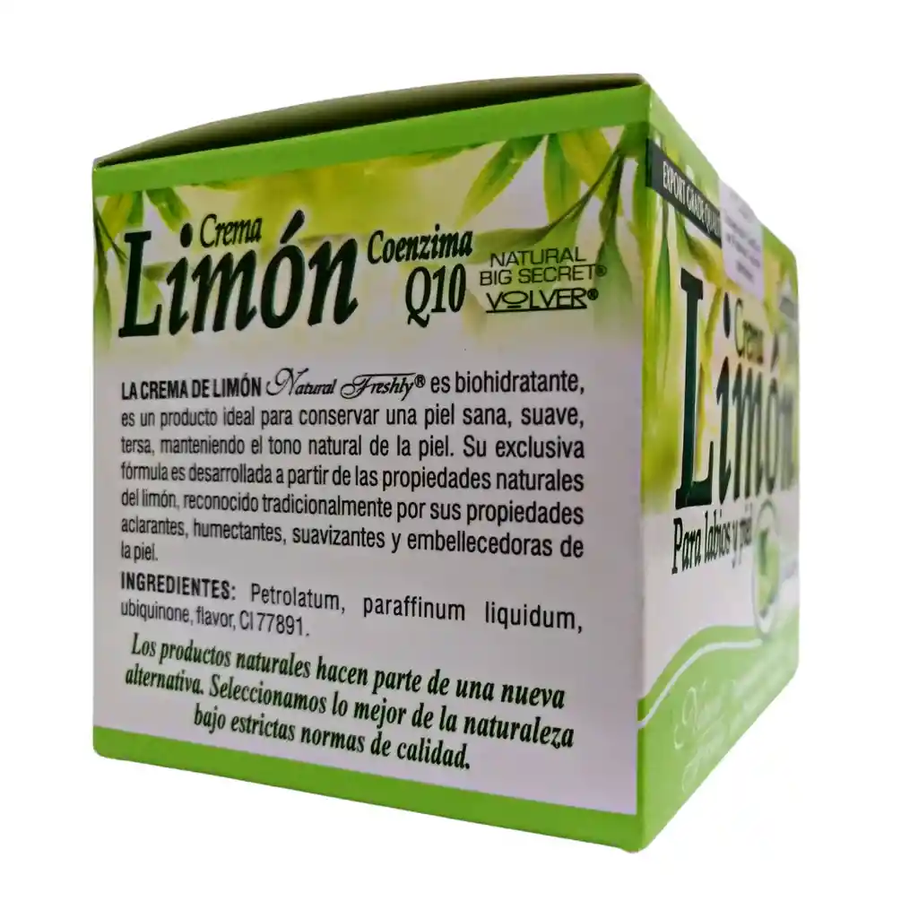 Natural Freshly Crema de Limón para Labios y Piel