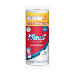 Rosal Papel Higiénico Ultra Confort XXG 3 Hojas Rollo de 30 m