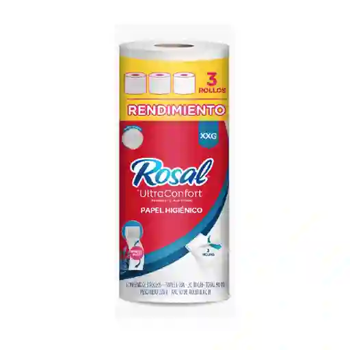 Rosal Papel Higiénico Ultra Confort XXG 3 Hojas Rollo de 30 m