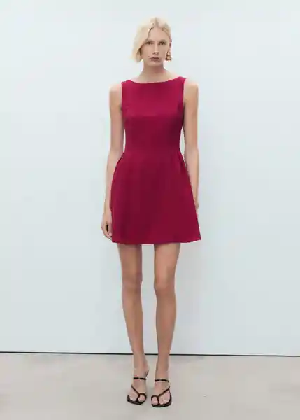 Vestido Sea2 Rojo Talla S Mujer Mango