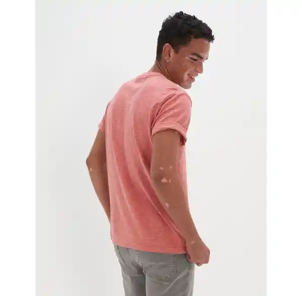 Camiseta Hombre Rosado Talla X-SMALL American Eagle