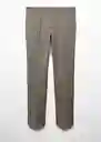 Pantalón París Beige Talla 36 Hombre Mango