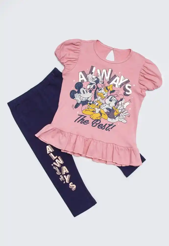 Conjunto Largo 18/24mese-rosado