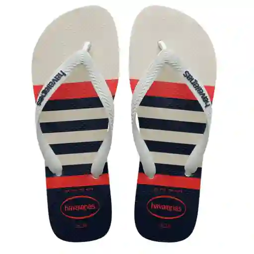 Sandalias Havaianas Top Nautical Hombre Blanco/azul Talla 41/42