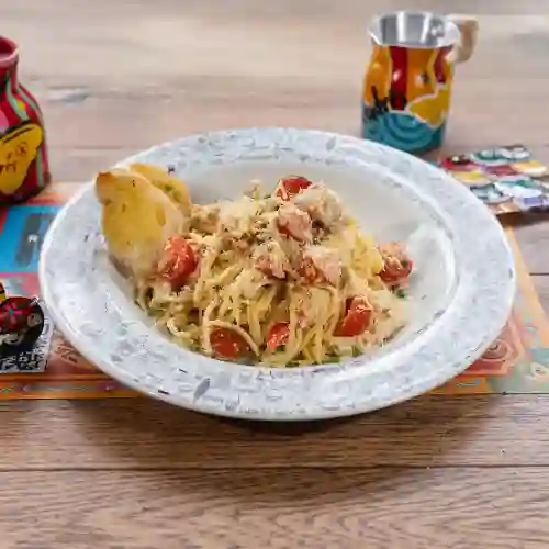 Espaguetti en Salsa Alfredo