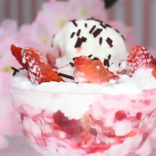 Fresas con crema