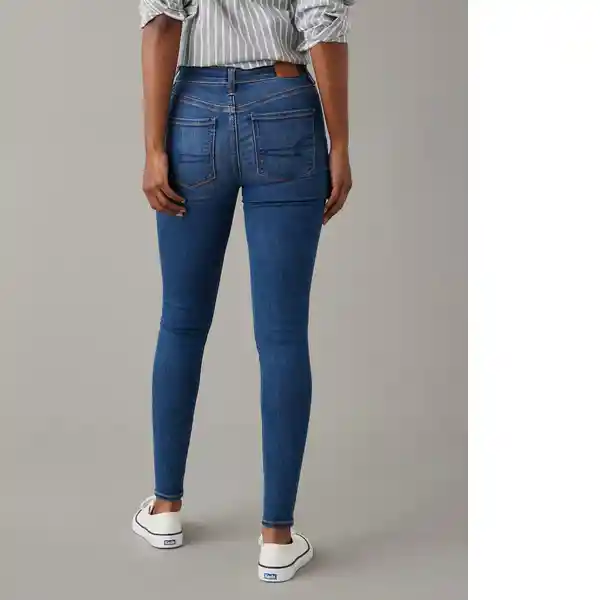 Jean High-Rise Mujer Jegging Azul Talla: 2 Long American Eagle