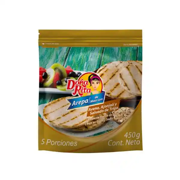 Doña Rita Arepa Avena Ajonjolí Salvado